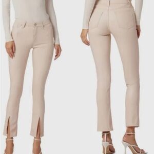 Hudson Barbara High-Rise Straight Leg Shell Vegan Leather Pants-Sz 27 NWT